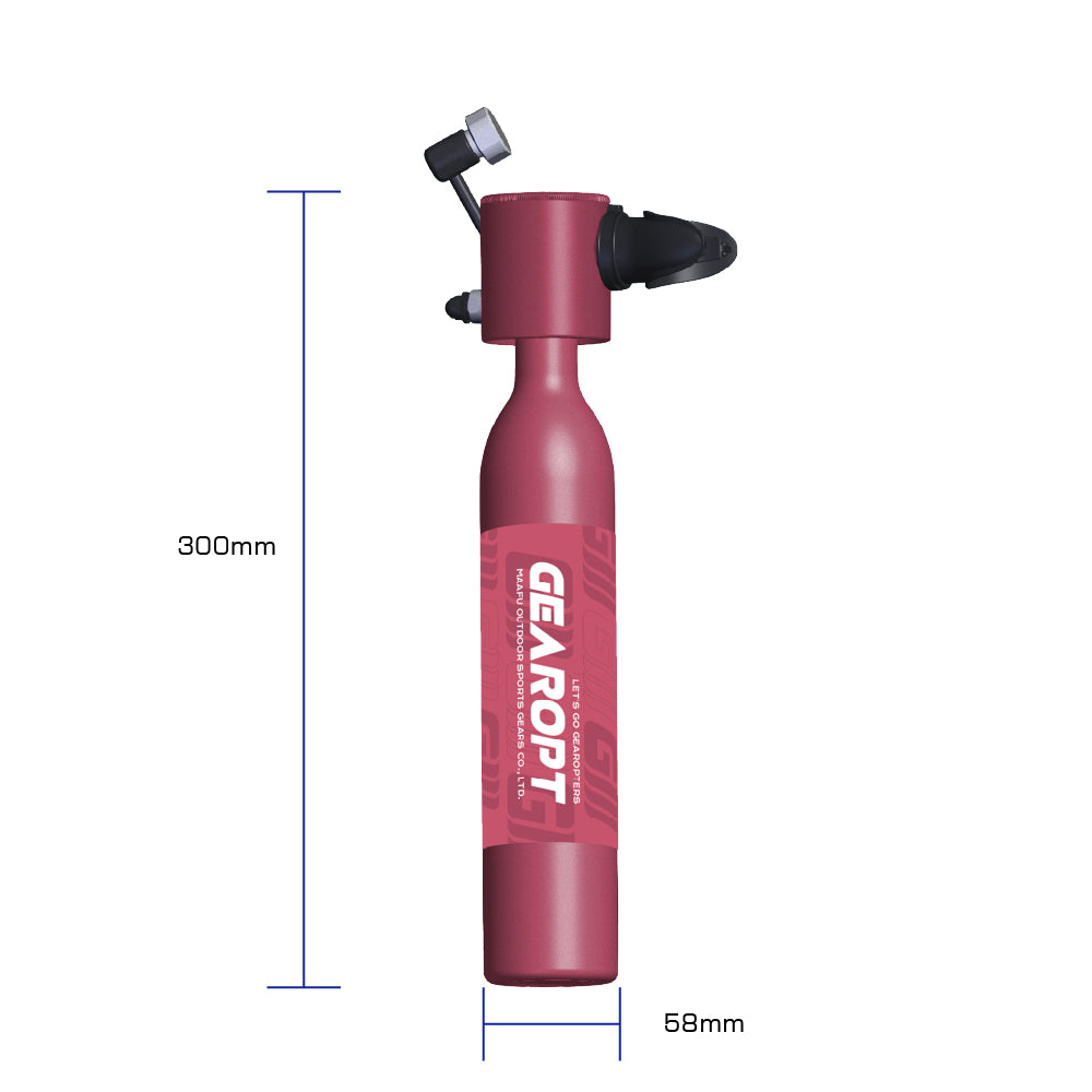 Gearopt Scarlet-IV Pro 0.5L Mini Scuba Tank Ice Rose Pink