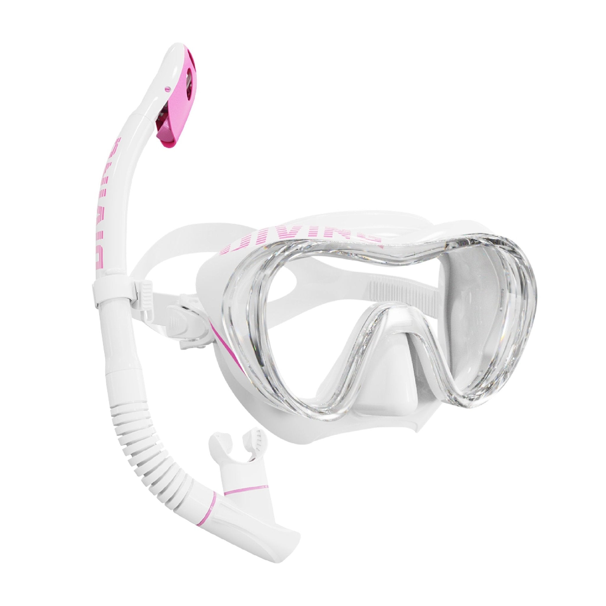 Gearopt Air Semi-Dry Snorkel Pink Yellow Silver