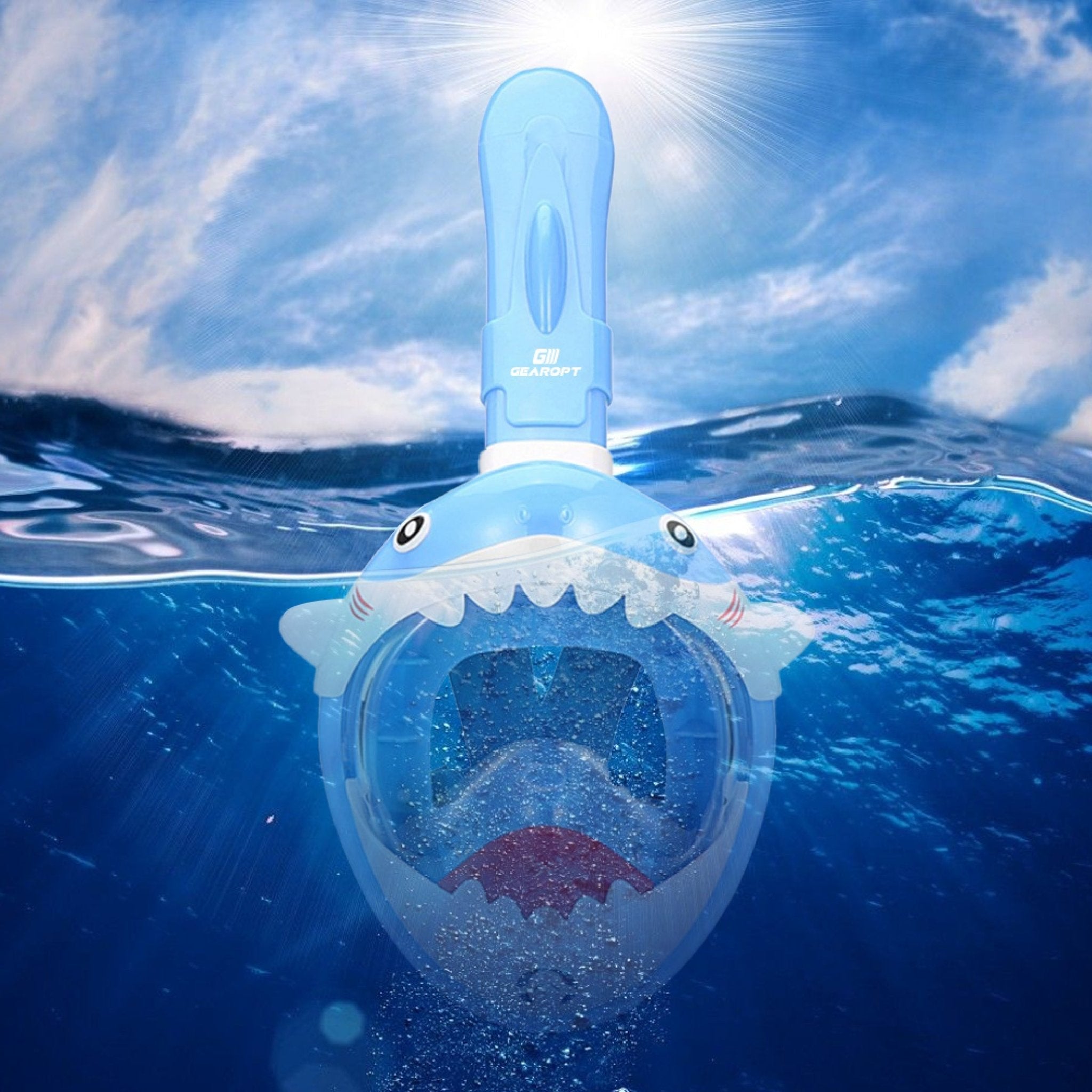 Vision Cutie Full Face Diving Mask Blue