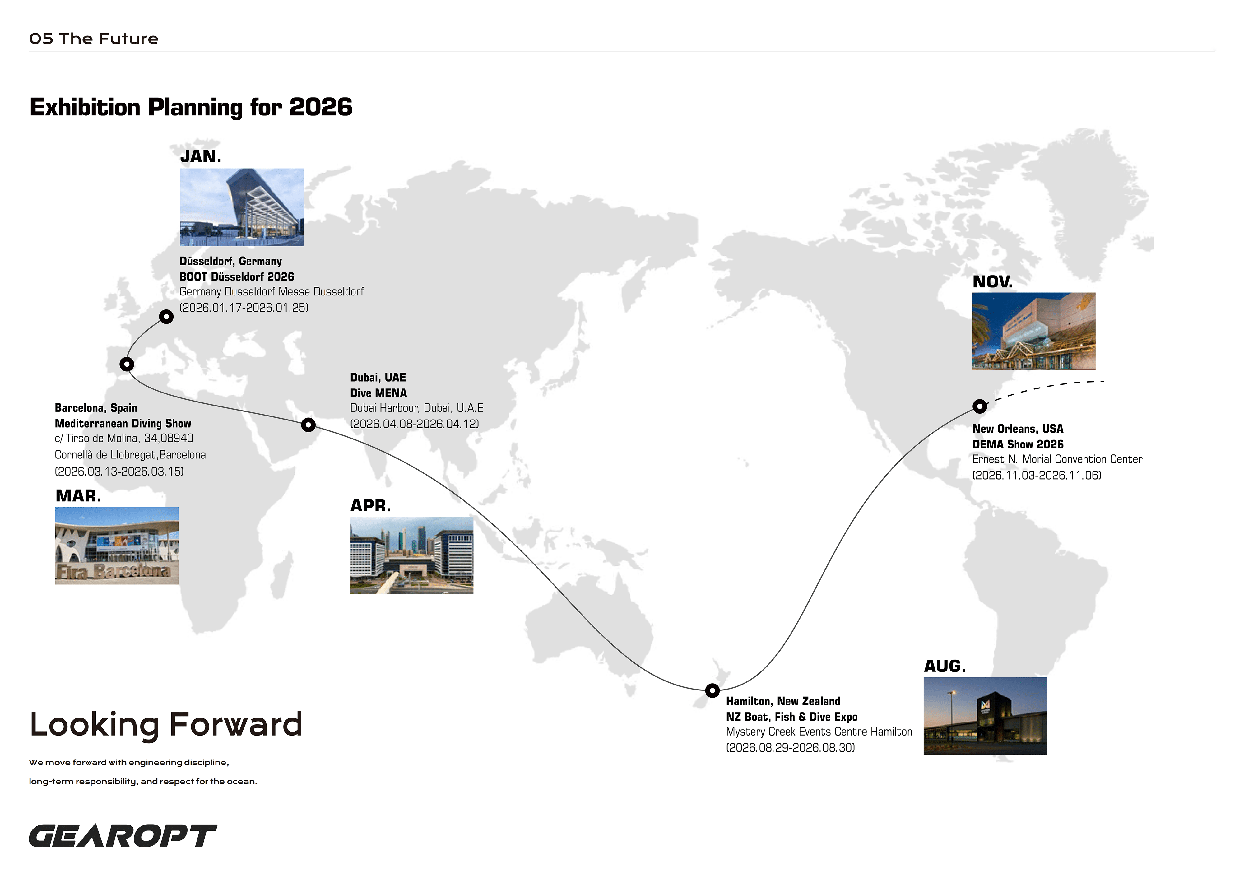 Gearopt 2026 Global Exhibition Tour Plan
