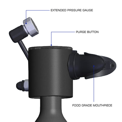 Gearopt Scarlet-IV Pro 0.5L Mini Scuba Tank Midnight Black