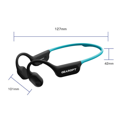 Gearopt Captain-IV Classic 50 Meters Dive Bone-Conduction Headphone Ocean Blue