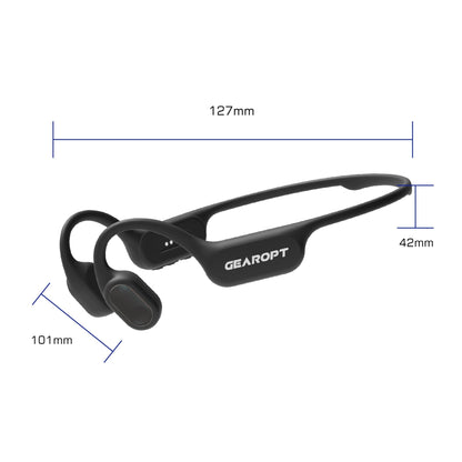 Gearopt Captain-IV Lite 20 Meters Dive Bone-Conduction Headphone Black