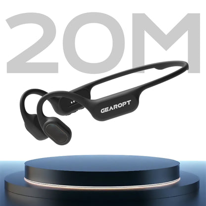 Gearopt Captain-IV Lite 20 Meters Dive Bone-Conduction Headphone Black