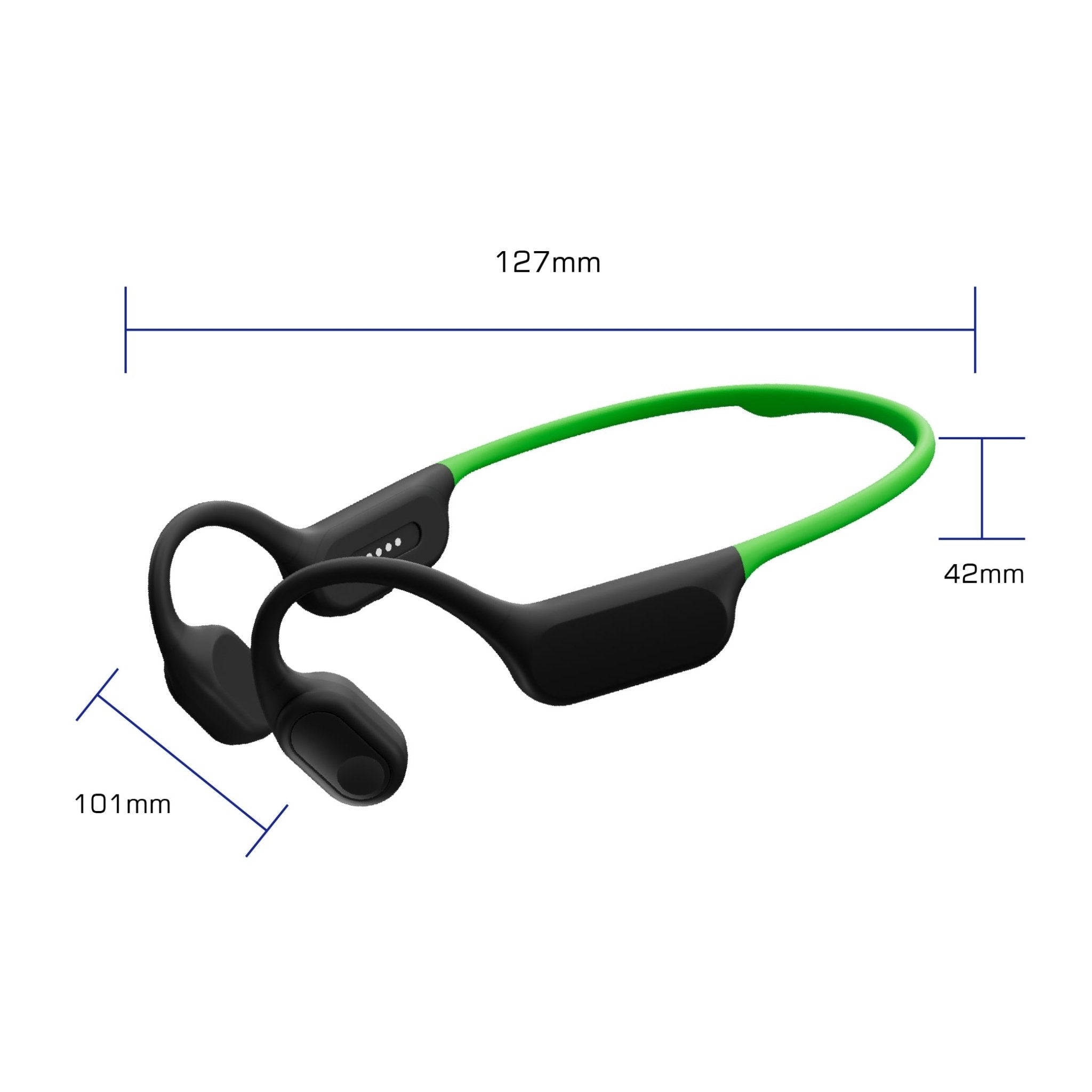 Gearopt Captain-IV Lite 20 Meters Dive Bone-Conduction Headphone Green