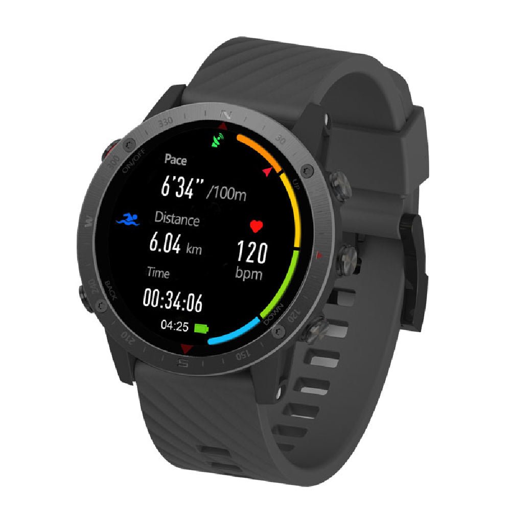 GEAROPT Pilot-IV_Lite GPS Snorkeling Sports Watch With Usb Cable Black