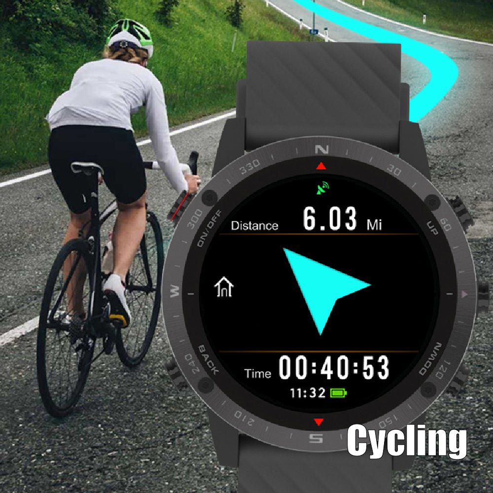 GEAROPT Pilot-IV_Lite GPS Snorkeling Sports Watch With Usb Cable Black