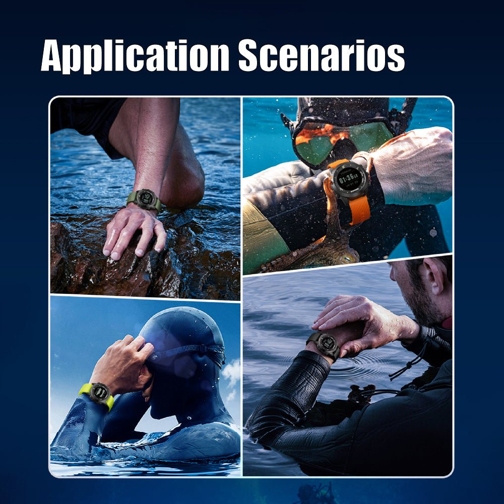 Gearopt Pilot-IV Pro Diving Computer With Usb Cable Black