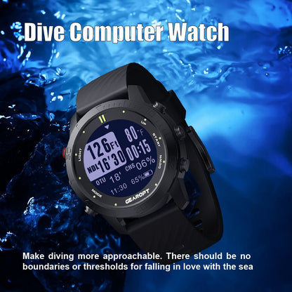 Gearopt Pilot-IV Pro Diving Computer With Usb Cable Black