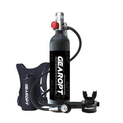 Gearopt Scarlet-IV Plus 1L Mini Scuba Tank Mid Night Black