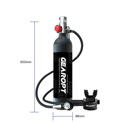 Gearopt Scarlet-IV Plus 1L Mini Scuba Tank Mid Night Black