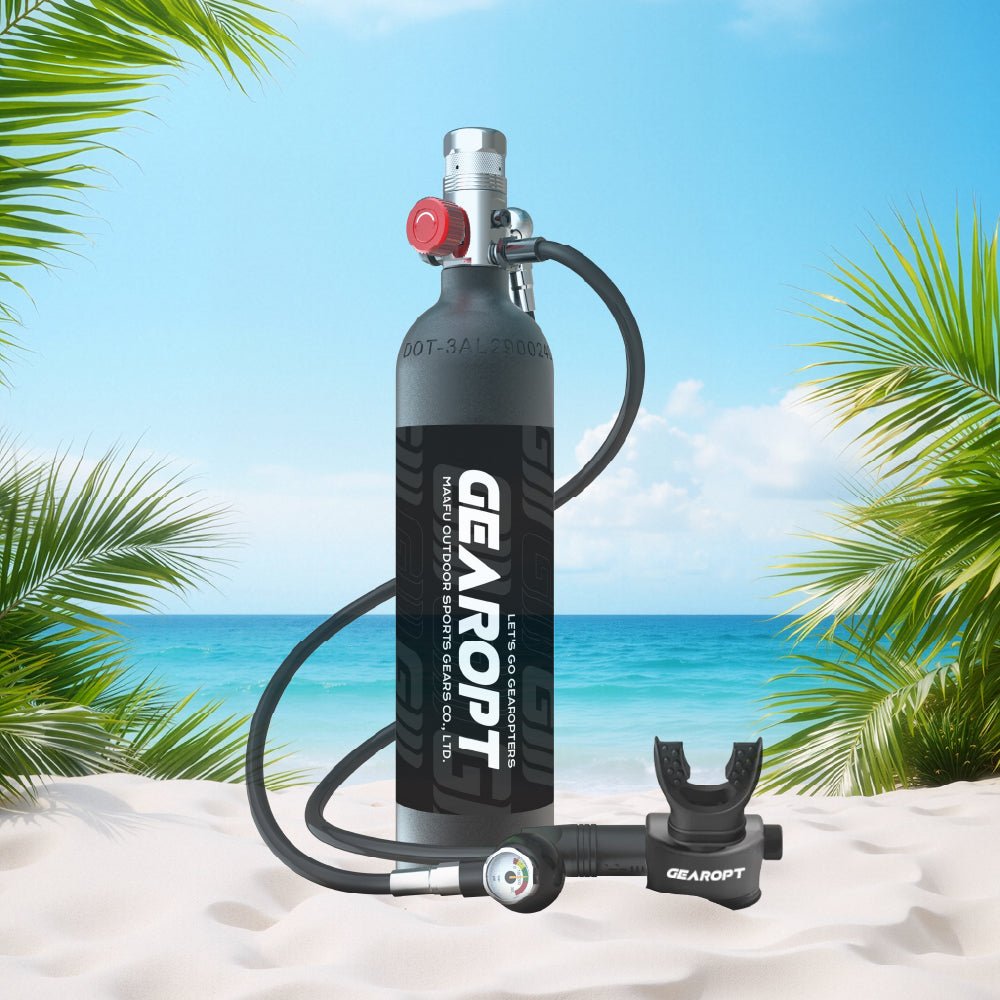 Gearopt Scarlet-IV Plus 1L Mini Scuba Tank Mid Night Black