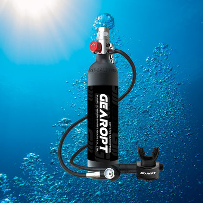 Gearopt Scarlet-IV Plus 1L Mini Scuba Tank Mid Night Black