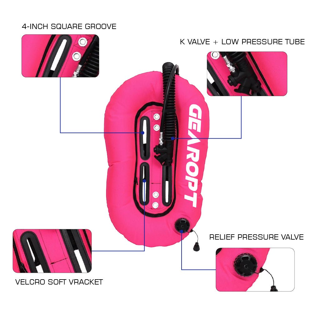 Gearopt Wing-I Basic 20LBS Wing-style BCD Rose Pink