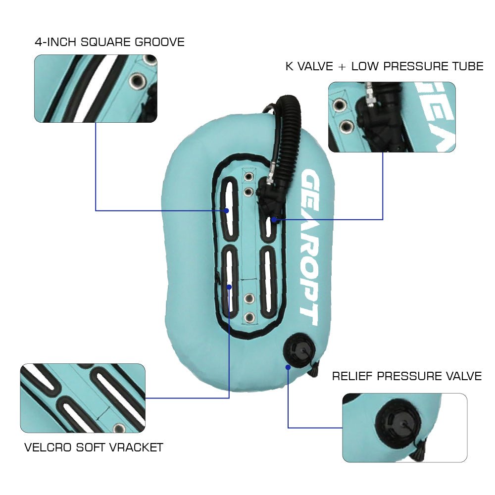 Gearopt Wing-I Basic Plus 25LBS Wing-style BCD Mint Green