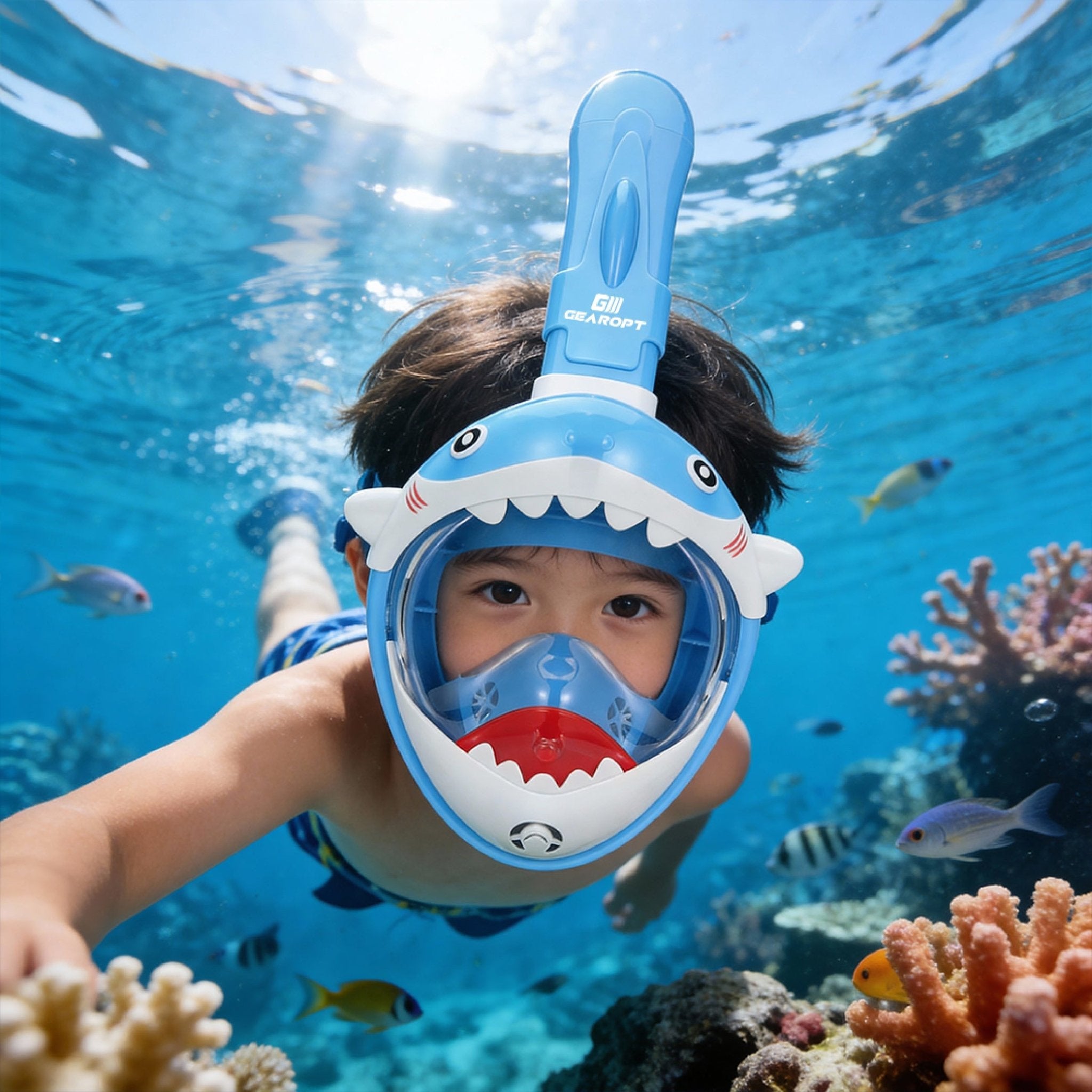 Vision Cutie Full Face Diving Mask Grey